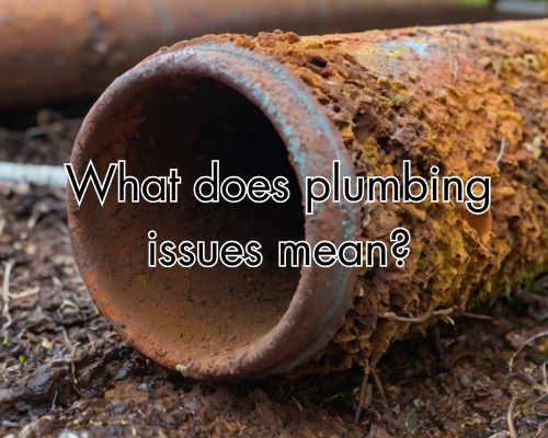 Close-up of pipe with rust buildup.