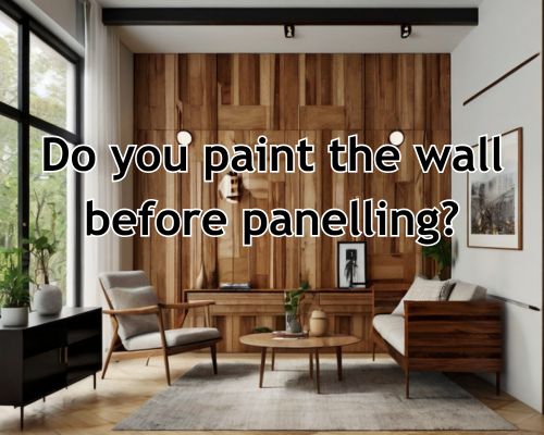 Light pine paneling brightens the space.