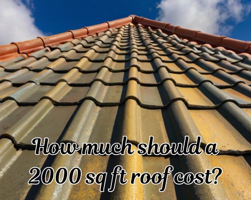 a 2000 sq ft roofing work
