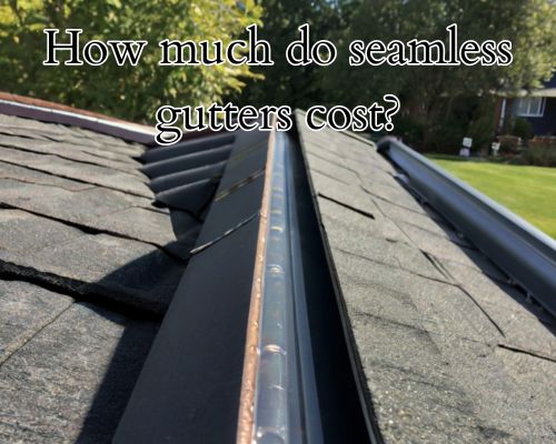 a cleanly installed seamless gutter
