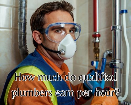 Plumber is working on a connection.