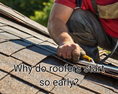 Roofer seals edges with precision.