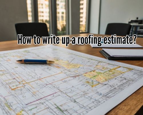 a written roofing estimate by a contractor