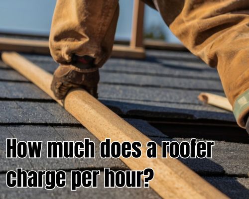 a roofer working thoroughly on repairing