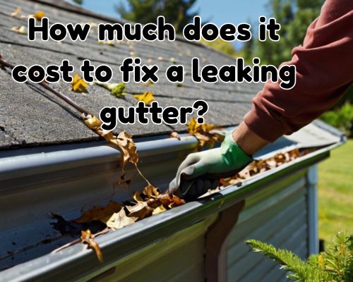 cleaning roof gutter to be repaired
